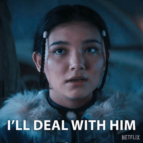 Woman Saying I'll Deal With Him Netflix Ad GIF