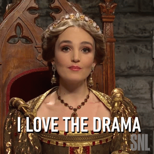 Woman Saying I Love the Drama SNL