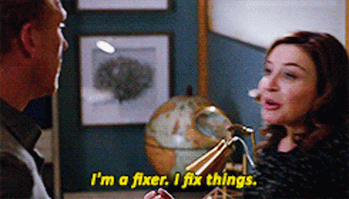 Woman Saying I'm A Fixer I Fix Things GIF