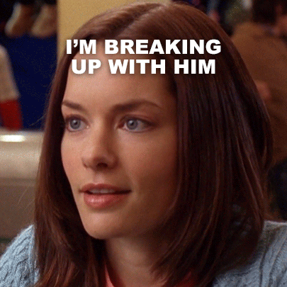 Woman Saying I'm Breaking Up With Him