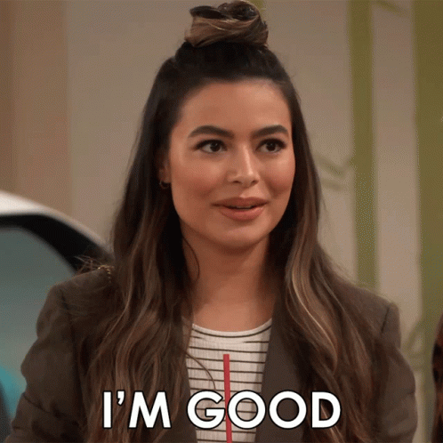 Woman Saying I'm Good