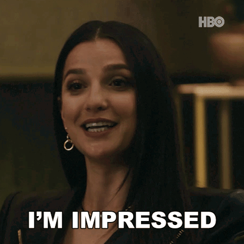 Woman Saying I'm Impressed HBO Ad