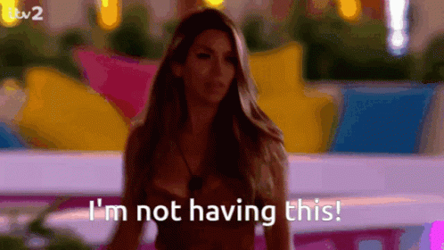 Woman Saying I'm Not Having This GIF