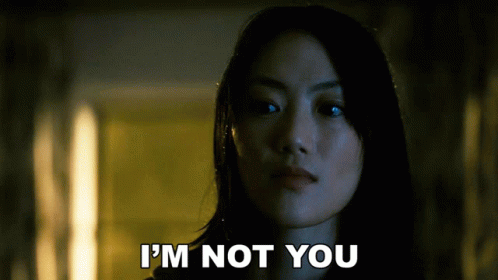 Woman Saying I'm Not You
