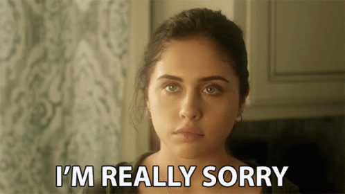 Woman Saying I'm Really Sorry