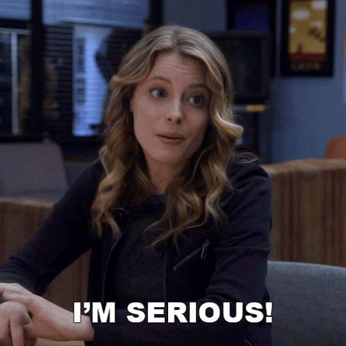 Woman Saying I'm Serious