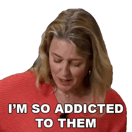Woman Saying I'm So Addicted