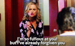 Woman Saying I'm So Furious at You But I've Already Forgiven You