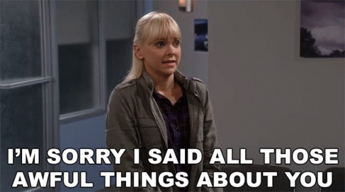 Woman Saying I'm Sorry For Awful Things GIF
