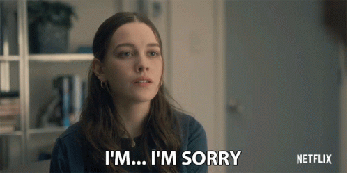 Woman Saying I'm Sorry In Netflix Ad