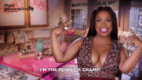 Woman Saying I'm the People's Champ Real Housewives Poster