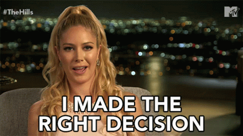 Woman Saying I Made The Right Decision