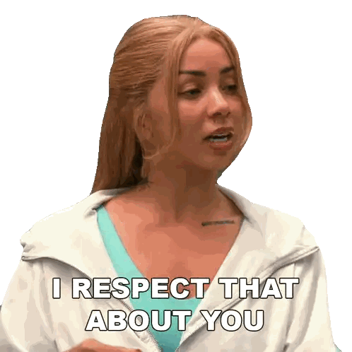 Woman Saying I Respect That About You