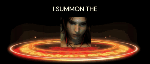 Woman Saying I Summon The