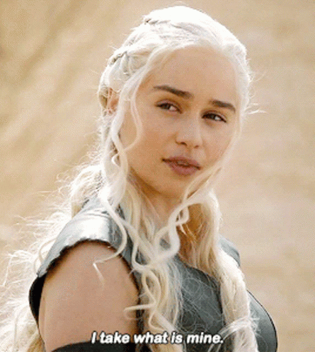 Woman Saying I Take What Is Mine