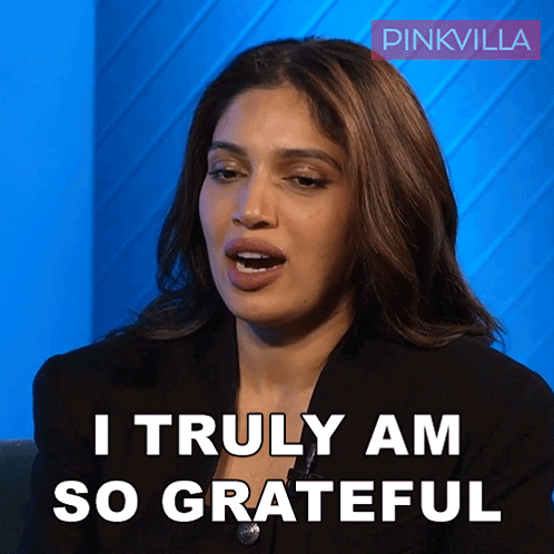 Woman Saying I Truly Am So Grateful