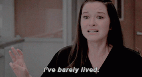 Woman Saying I've Barely Lived