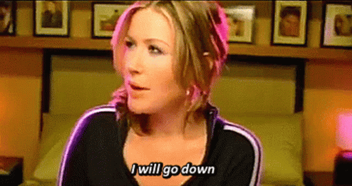 Woman Saying I Will Go Down at Bed