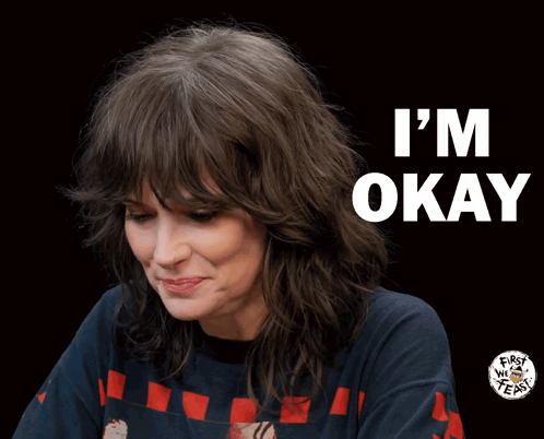 Woman Saying Im Okay