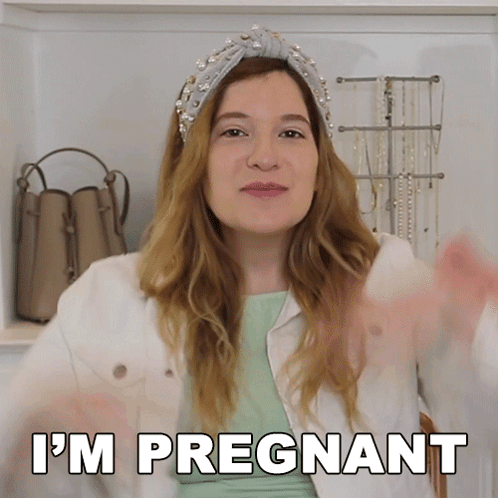 Woman Saying Im Pregnant