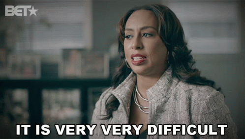 Woman Saying It Is Very Very Difficult in Bet Ad
