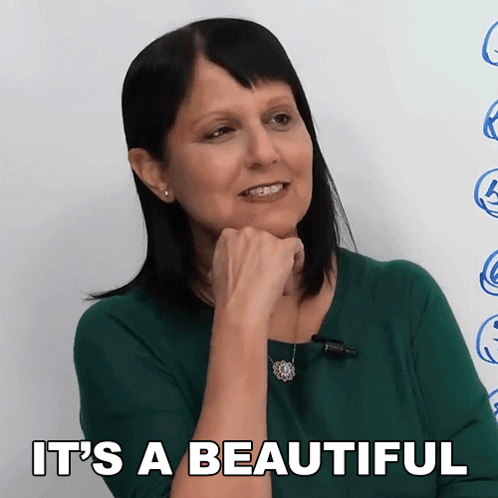 Woman Saying It's Beautiful