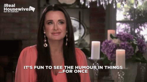Woman Saying It's Fun To See Humor GIF