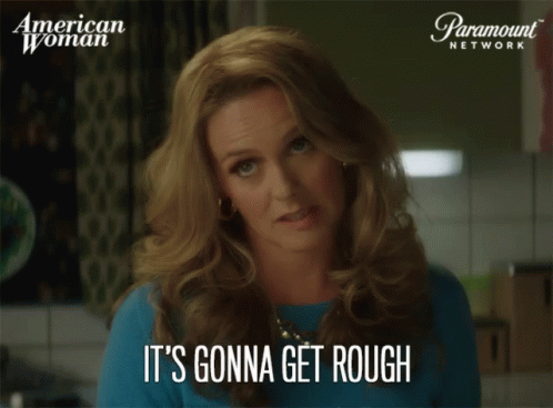 Woman Saying It's Gonna Get Rough Paramount Ad