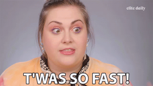 Woman Saying It Was So Fast