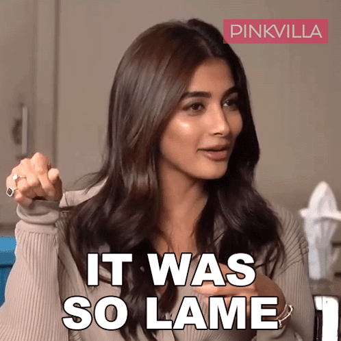 Woman Saying It Was So Lame Pinkvilla Banner GIF