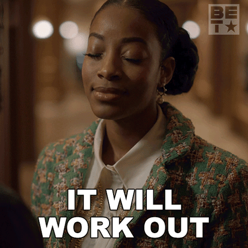 Woman Saying It Will Work Out GIF