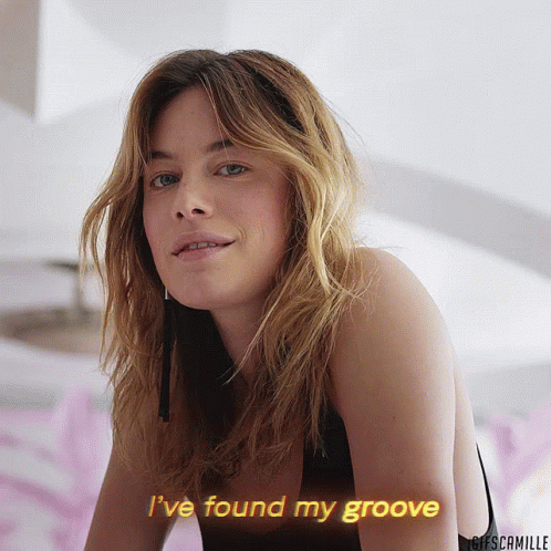 Woman Saying Ive Found My Groove