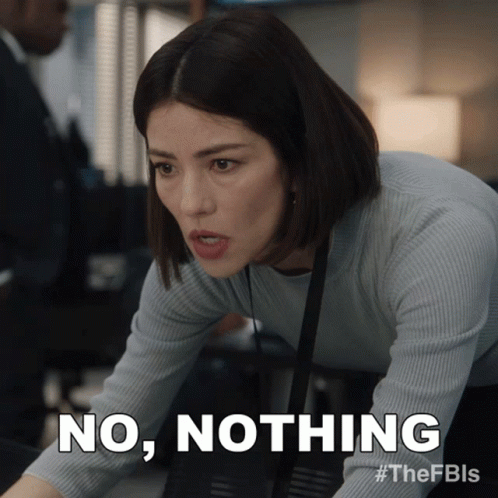 Woman Saying No Nothing in Office