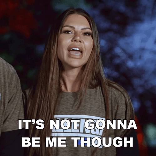 Woman Saying Not Gonna Be Me GIF