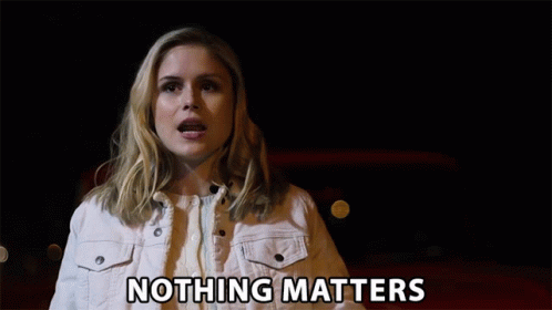 Woman Saying Nothing Matters with Car