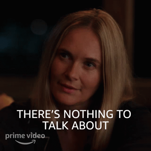 Woman Saying Nothing to Talk About