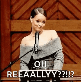 Woman Saying Oh Reeaally