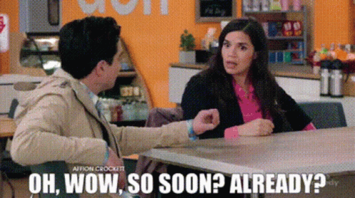 Woman Saying Oh Wow So Soon