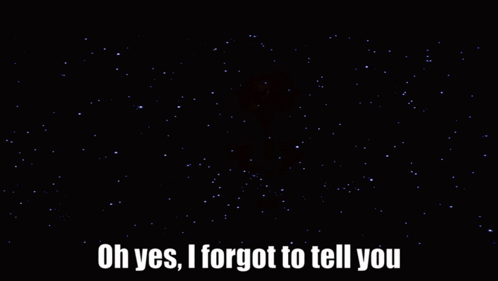 Woman Saying Oh Yes I Forgot To Tell You In Dark Room GIF