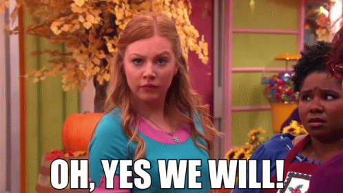 Woman Saying Oh Yes We Will GIF