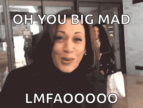 Woman Saying Oh You Big Mad