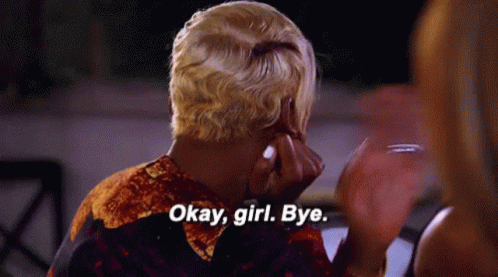 Woman Saying Okay Girl Bye Hand to Face