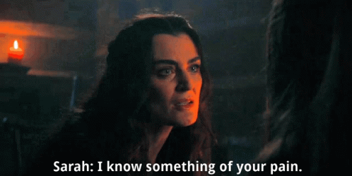 Woman Saying Sarah I Know Your Pain GIF