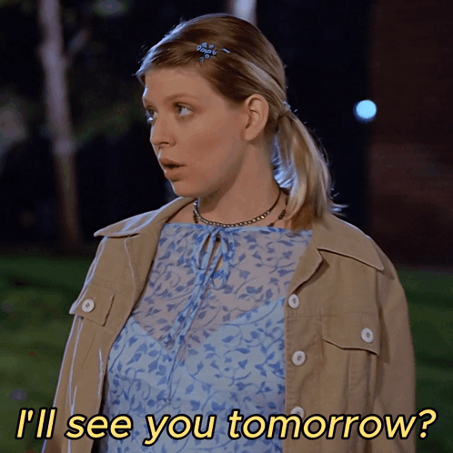 Woman Saying See You Tomorrow GIF