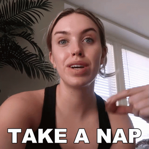 Woman Saying Take a Nap