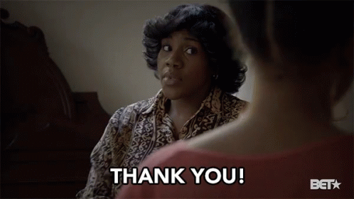 Woman Saying Thank You to Another Woman in Bet Ad