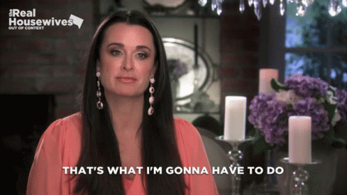 Woman Saying That's What I Have To Do GIF
