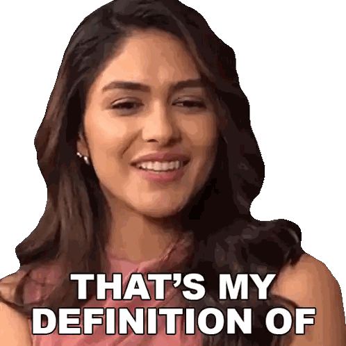 Woman Saying Thats My Definition