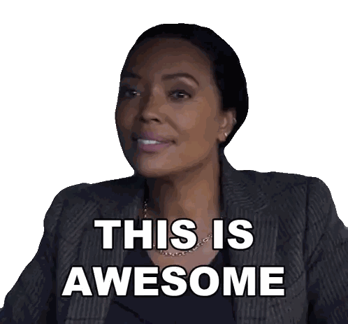 Woman Saying This Is Awesome