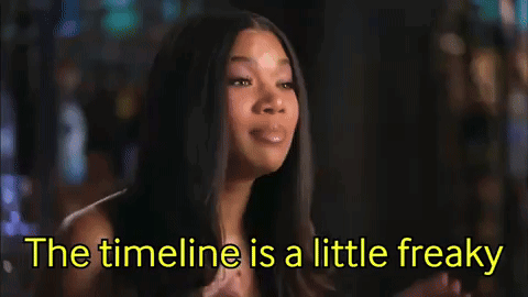 Woman Saying Timeline Is Freaky